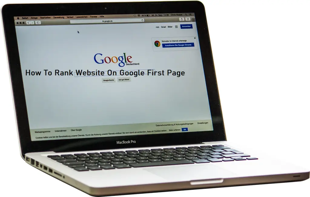 How To Rank Website On Google First Page
